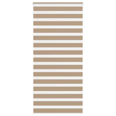 vidaXL Zebrová roleta pieskovo hnedá 105x230 cm šírka látky 100,9 cm polyester