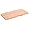 vidaXL Stolová doska svetlohnedá 80x40x(2-4)cm ošetrený masív hrany