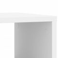 vidaXL Príručný stolík a kolieska biely 50x30x55 cm kompozitné drevo