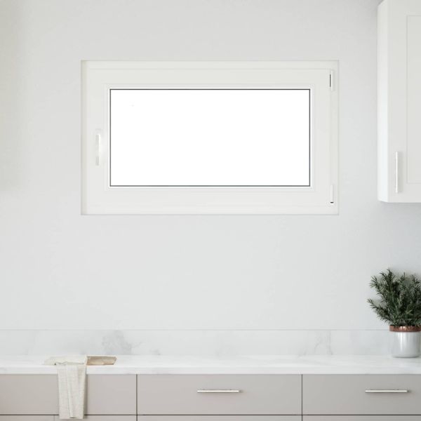 vidaXL Podkrovné okno RISOR 100 x 50 cm PVC a sklo Biela