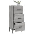vidaXL Komoda sivý dub sonoma 34,5x34x90 cm spracované drevo