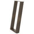 vidaXL Nohy konzolového stolíka v tvare U, 2 ks, prírodná oceľ, 28 x (72-73) cm, oceľ