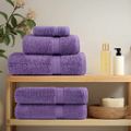 vidaXL Prémiové uteráky SOLUND 4 ks fialové 100x200cm 600 g/m2