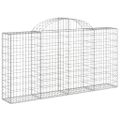 vidaXL Oblúkové gabiónové koše 12 ks 200x30x100/120cm pozinkov. železo