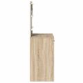 vidaXL Toaletný stolík Sonoma dub 78,5 x 41 x 135 cm Kompozitné drevo