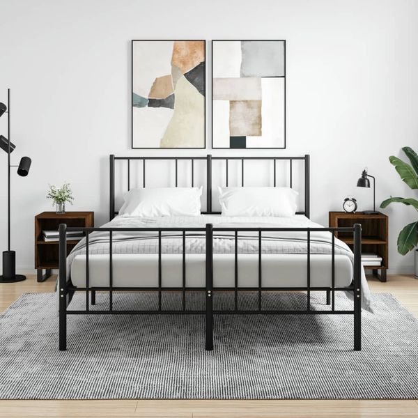 vidaXL Nočné skrinky 2 ks hnedý dub 40x30x50 cm kompozitné drevo