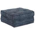vidaXL Modulová pohovka Látka Indigová potlač 70 x 70 x 36 cm