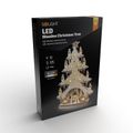 Solight 1V282 vianočná LED dekorácia, drevený stromček s dekoráciami