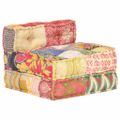 vidaXL Modulárna taburetka, patchwork, látka