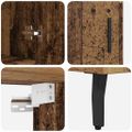 vidaXL Highboard 2 ks Staré drevo 69,5 x 32,5 x 180 cm