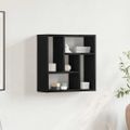 vidaXL Nástenná polica čierna dub 45x16x45 cm kompozitné drevo