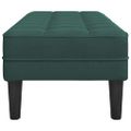 vidaXL lavička s vankúšom Tmavozelená 113 x 57 x 39 cm Zamat
