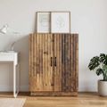 vidaXL Servírovacia skriňa Staré drevo 66 x 34,5 x 87 cm