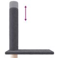 vidaXL Strom pre mačky od podlahy po strop tmavosivý 250,5-276,5 cm