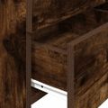 vidaXL Nočný stolík s 2 zásuvkami, dymový dub 40x36,5x62 cm