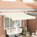 vidaXL Rám markízy Krémová 300 x 200 cm Polyester s PU povrchom