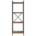 vidaXL Regál na knihy 40 x 30 x 119 cm Kompozitné drevo Dymová dub