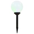 vidaXL Vonkajšie solárne lampy 6 ks 20 cm LED guľové RGB