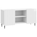 vidaXL TV skrinka 102 x 34,5 x 52 cm Biela s vysokým leskom