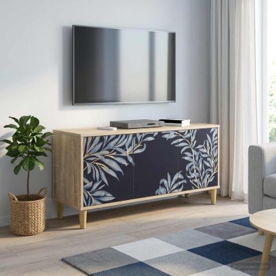 vidaXL TV skrinka DOKKUM 102 x 33 x 50 cm Sonoma Kompozitné drevo