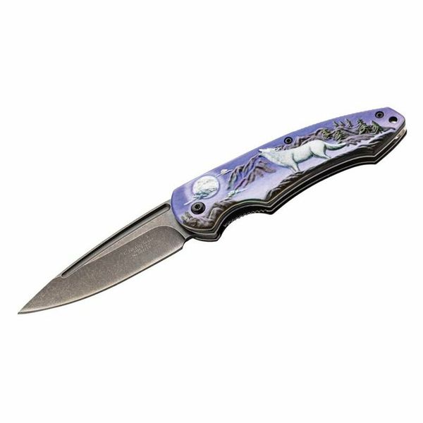 Herbertz 587712 vreckový nôž 8,5cm, hliník, Vlk