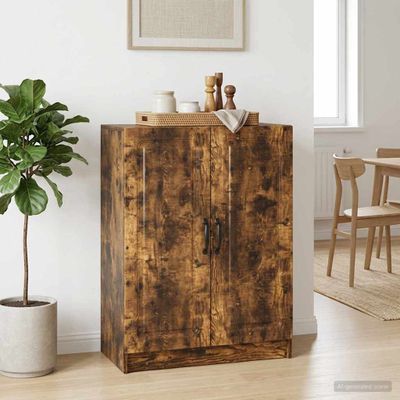 vidaXL Servírovacia skriňa Dymový dub 66 x 34,5 x 87 cm