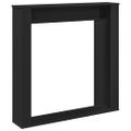 vidaXL Obloženie krbu čierne 100x20x100 cm kompozitné drevo