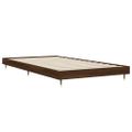 vidaXL Posteľný rám bez matraca hnedý dub 100x200 cm kompozitné drevo