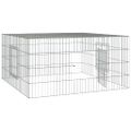vidaXL Klietka pre králiky 110x110x55 cm pozinkované železo