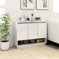 vidaXL Komoda biela 97x31x75 cm kompozitné drevo