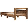vidaXL Rám postele Staré drevo 75 x 190 cm Kompozitné drevo