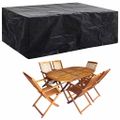 vidaXL Obal na záhradný nábytok s 8 očkami 242x162x100 cm