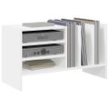 vidaXL Skrinka na gramofónové platne Biela 78,5 x 35 x 45 cm