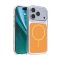 Puzdro Etteri Hidden Pearl pre iPhone 17 Pro / 18 Pro 6,3" oranžová