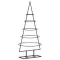 vidaXL Kovový vianočný dekoratívny stromček čierny 90 cm