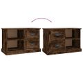 vidaXL TV skrinka dymový dub 73x35,5x47,5 cm spracované drevo