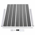 vidaXL Sada plotových panelov WPC 526x146 cm sivá