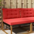 vidaXL Vankúš na vonkajšiu pohovku Polyester Červená 80 x 68,5 cm