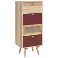 vidaXL Vysoká skrinka so zásuvkami 40x30x95 cm kompozitné drevo