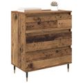 vidaXL Servírovacia skriňa Staré drevo 60 x 35 x 70 cm