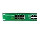 MHPower POE-PAN16-GB-AF/AT Gigabitový stíněný 16-portový PoE panel, 802.3af/at