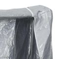 vidaXL Regál na krbové drevo s pláštenkou 250x25x150 cm