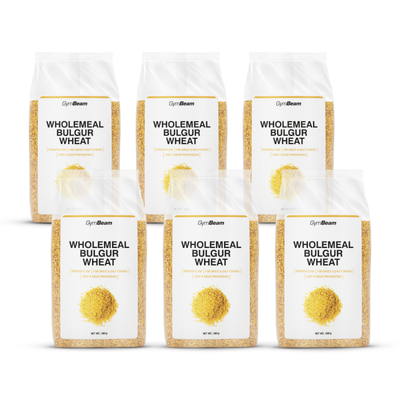Celozrnný pšeničný bulgur - GymBeam, 6 x 500 g