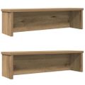 vidaXL kuchynské stojany stohovateľné 2 ks dub artisan 50x15x16 cm
