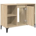 vidaXL Skrinka pod umývadlo s poličkou Sonoma dub 80 x 33 x 60 cm