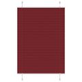 vidaXL Plisovaná roleta bordová červená 90x100 cm šírka látky 89,4 cm polyester