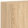 vidaXL TV nástenná skrinka s LED svetlami dub sonoma 100x35x41 cm