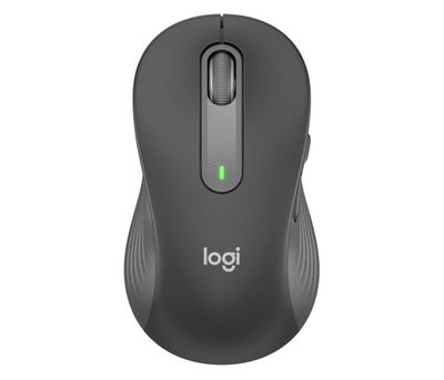 Logitech M650L/Kancelárska/Laserová/Pre ľavákov/Bezdrôtová USB + Bluetooth/Šedá