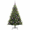 vidaXL Umelý vianočný stromček s kĺbmi 150 LED Zelená 150 cm PVC a PE