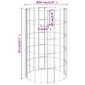 vidaXL Kruhové gabiónové vyvýšené záhony 3ks pozinkovaná oceľ Ø30x50cm